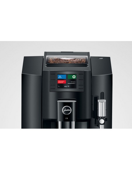 Jura E8 - Máquina de café automática de 4ª generación (negro piano) Máquina  de café espresso de acero inoxidable, potentes funciones de mezcla paquete