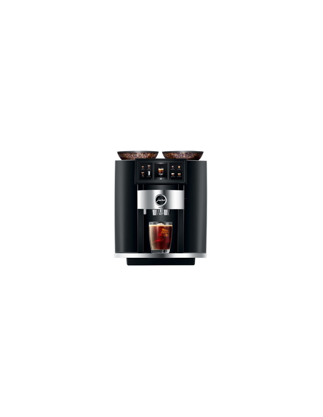 Cafetera superautomática  Jura Giga 10, 2300W, 15 bar, 35 especialidades,  2 molinillos, 2 tazas, Negro