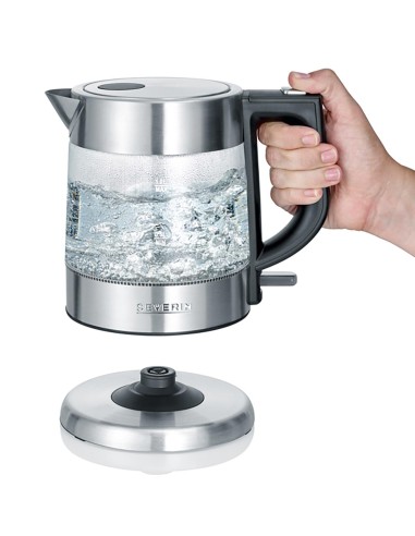 Hervidor eléctrico de cristal compacto 1 L