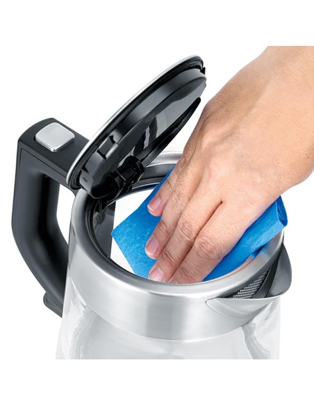 Hervidor eléctrico de cristal compacto 1 L