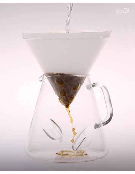 Cafetera de goteo de cristal DROPS y jarra Bari X