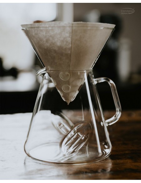 Cafetera de goteo de cristal DROPS y jarra Bari X