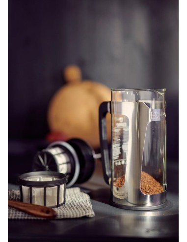 Cafetera P5 French Press vidrio y acero 532 ml