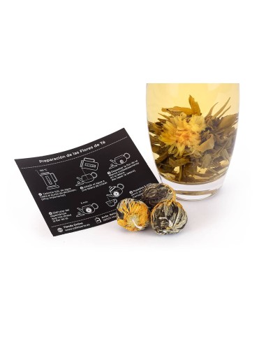 Flores de Té Blanco Golden Fortune Ball