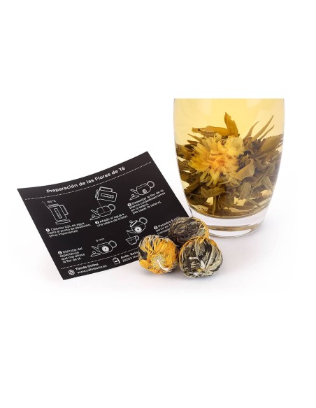 Flores de Té Blanco Golden Fortune Ball