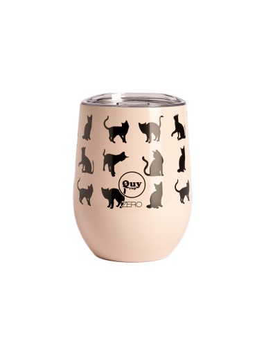 Vaso térmico con tapa 300 ml Gato Negro Bobi