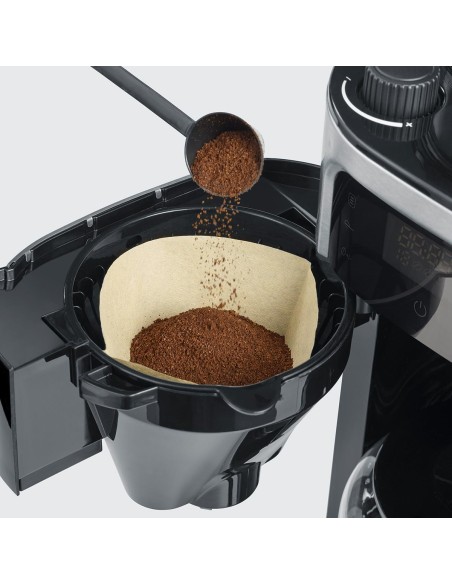 Cafetera de goteo con molinillo integrado y pantalla táctil - Jarra Cristal