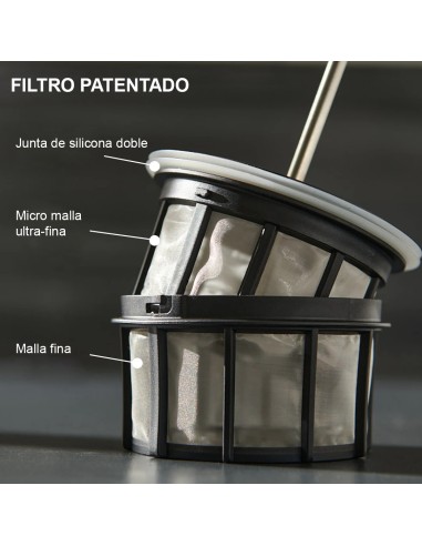 Cafetera P3 French Press vidrio 946 ml