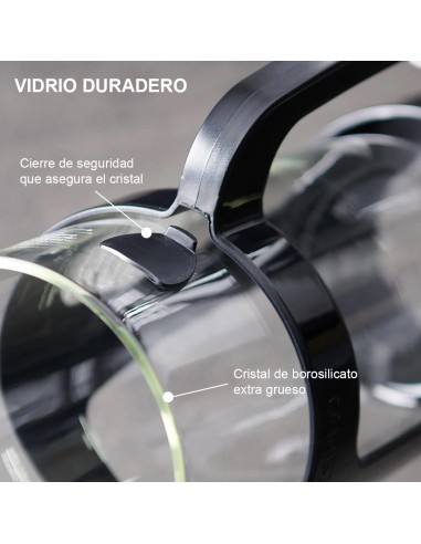 Cafetera P3 French Press vidrio 946 ml