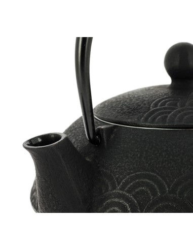Tetera Japonesa Seigaiha Negro