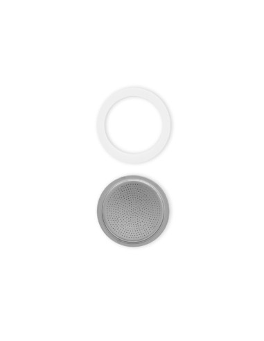 Recambio junta y filtro de acero Bialetti 3-4 Tazas