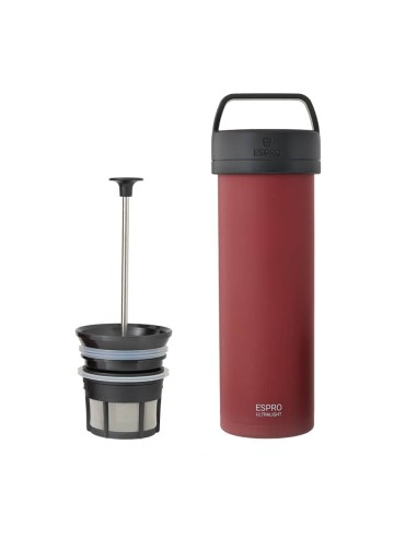Cafetera P0 Travel Coffee Press Cranberry 470 ml