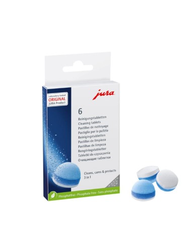 Pastillas de limpieza 3 fases Jura 6 und