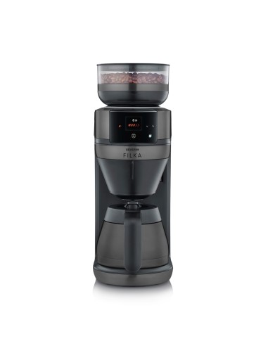 Cafetera de filtro automática FILKA Dark Inox con Jarra Termo