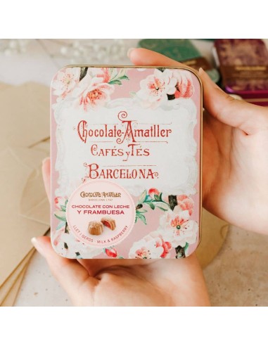 Bombones Amatller chocolate y frambuesa