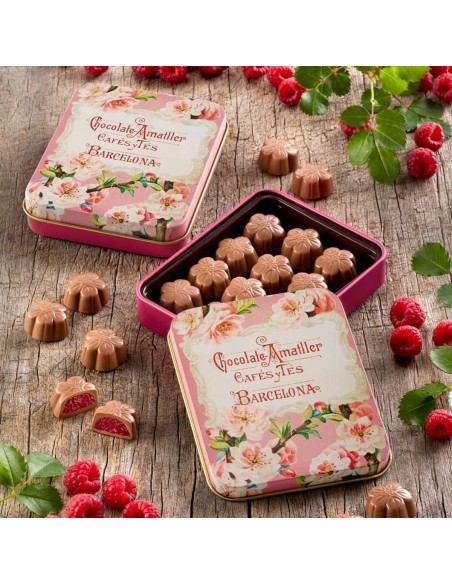 Bombones Amatller chocolate y frambuesa