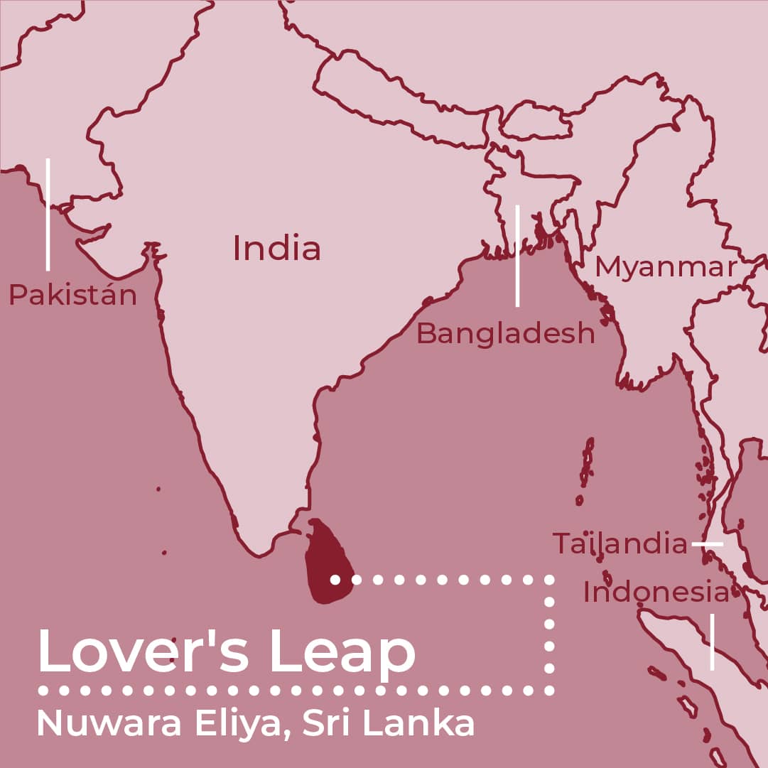 Mapa Nuwara Eliya, Sri Lanka
